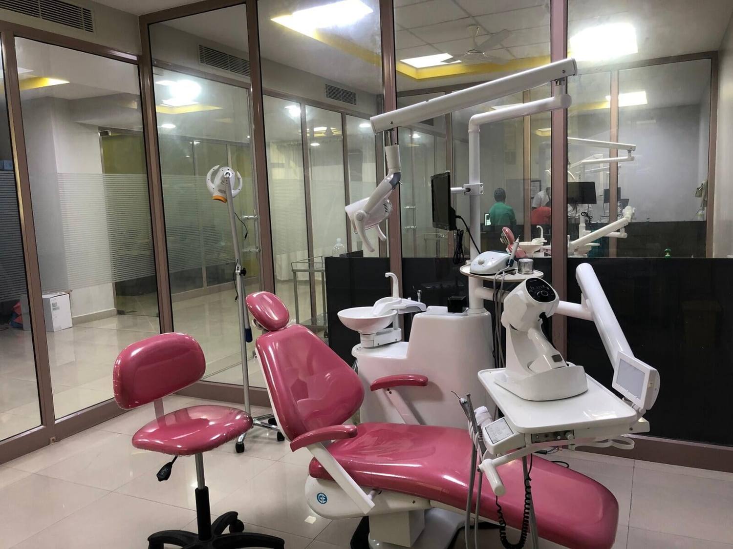 Bright, modern dental chairs in a clean treatment room